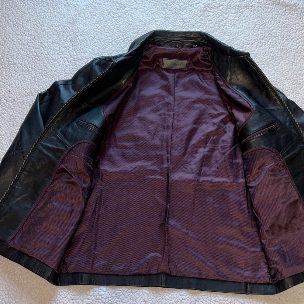 Alfani Women's Elegant Black Leather Jacket - Picture 6 of 14